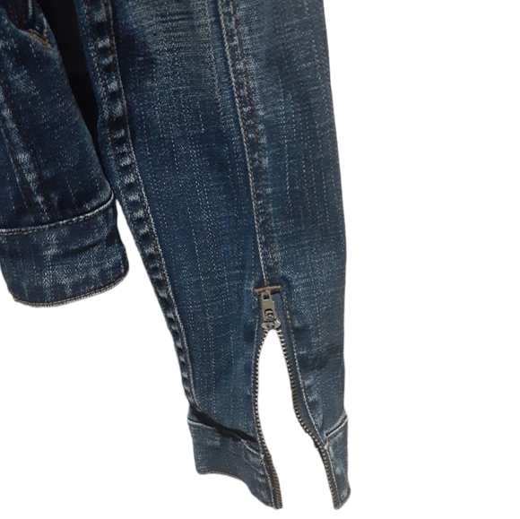 Buffalo David Bitton Vintage Y2K Women's Denim Jean Jacket Blue Wash Size Large - Picture 4 of 7